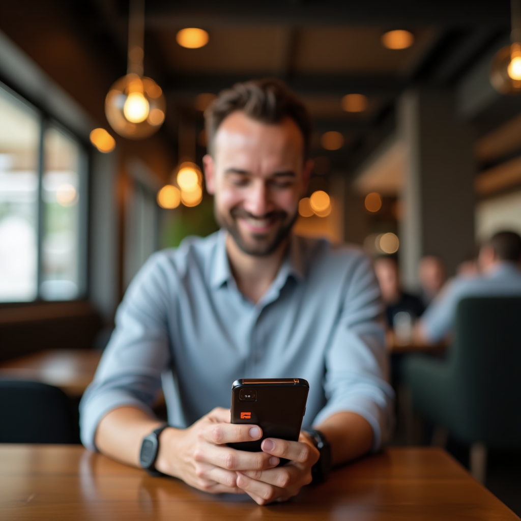Person checking network gear balance