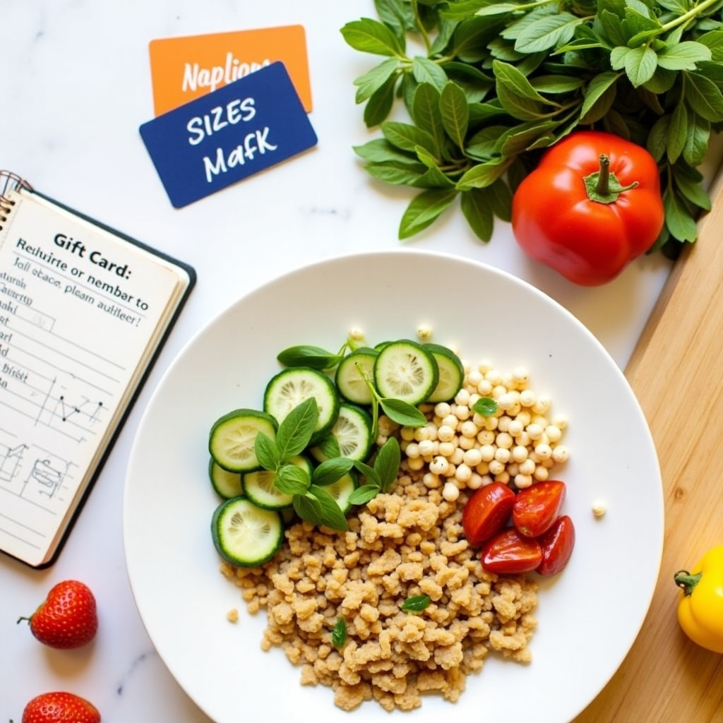 Responsible food consumption concept